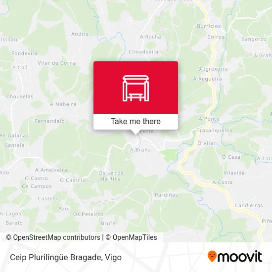 Ceip Plurilingüe Bragade map