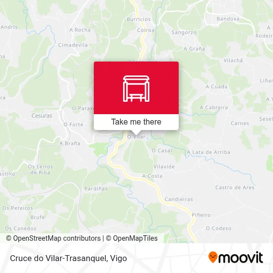 Cruce do Vilar-Trasanquel map