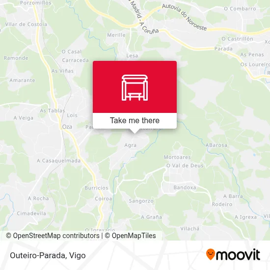 Outeiro-Parada map