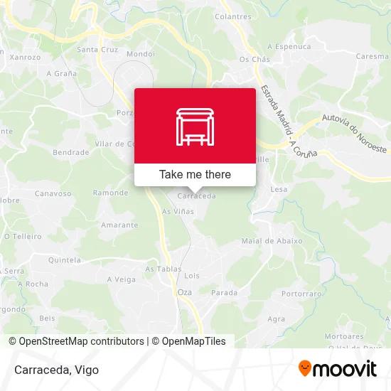 Carraceda map