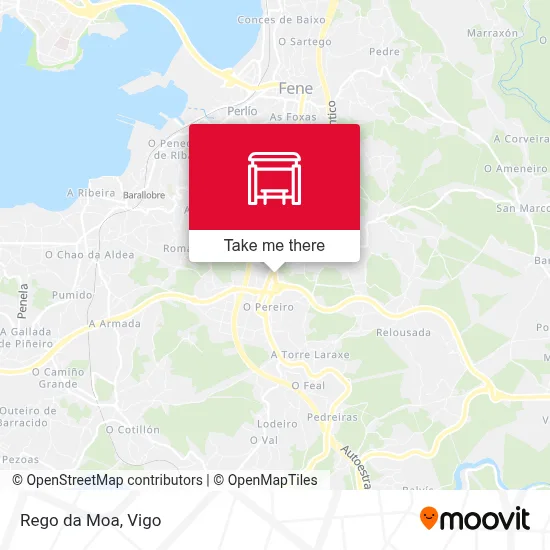 Rego da Moa map