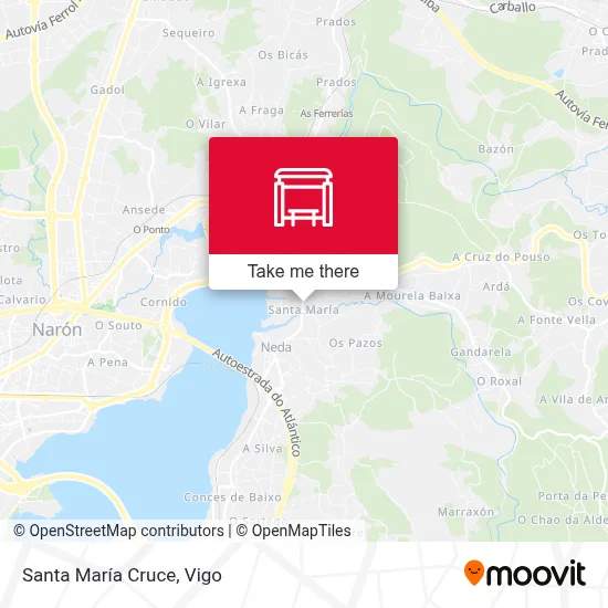 Santa María Cruce map