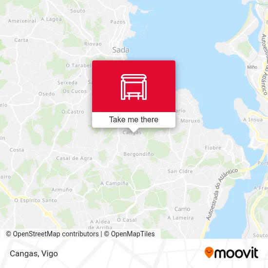Cangas map
