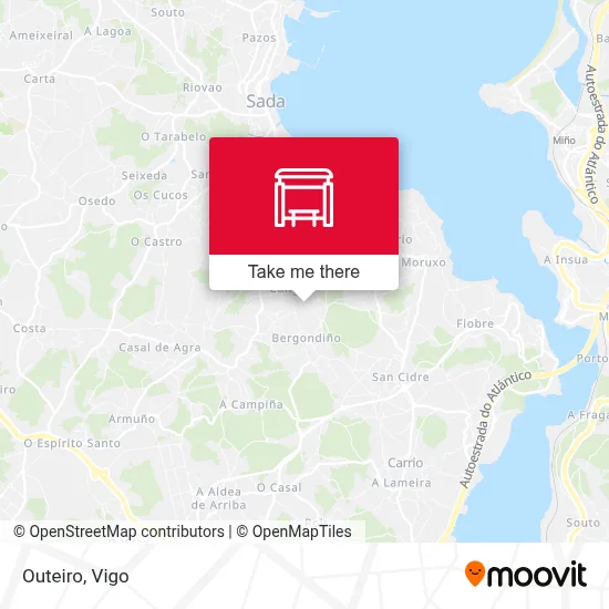 Outeiro map