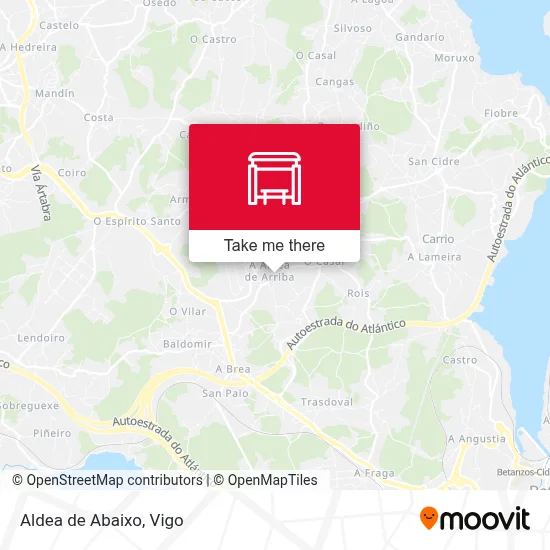 Aldea de Abaixo map