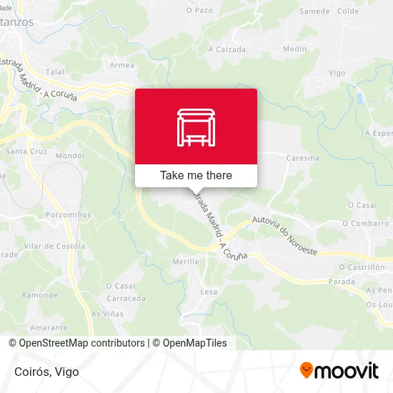 Coirós map