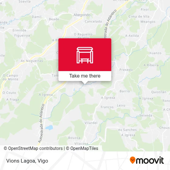 Vions Lagoa map