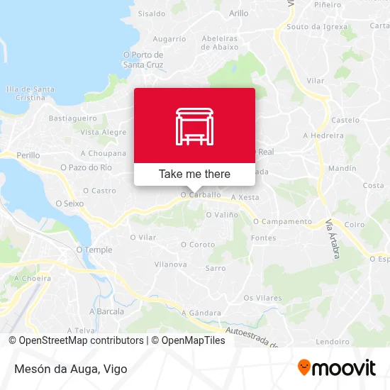 Mesón da Auga map