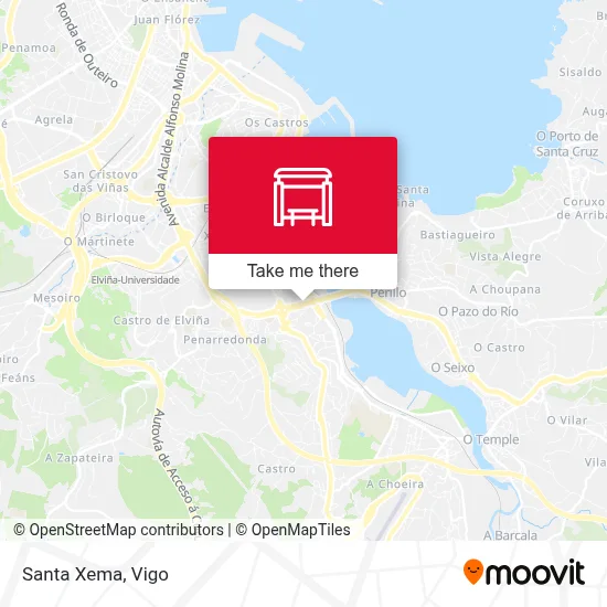Santa Xema map