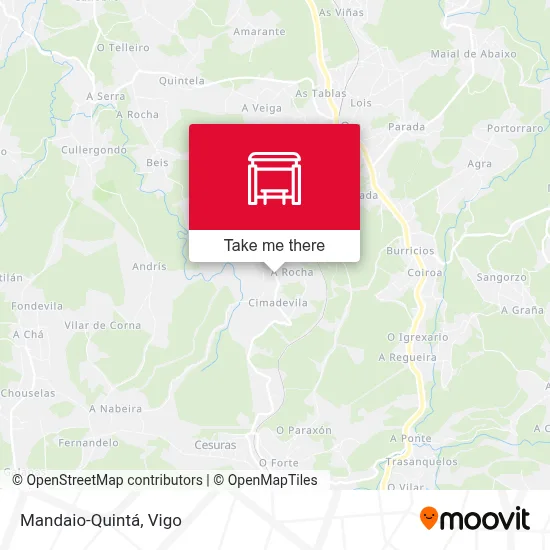 Mandaio-Quintá map