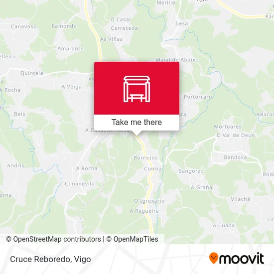 Cruce Reboredo map