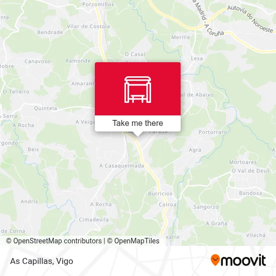 As Capillas map
