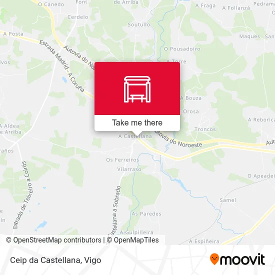Ceip da Castellana map