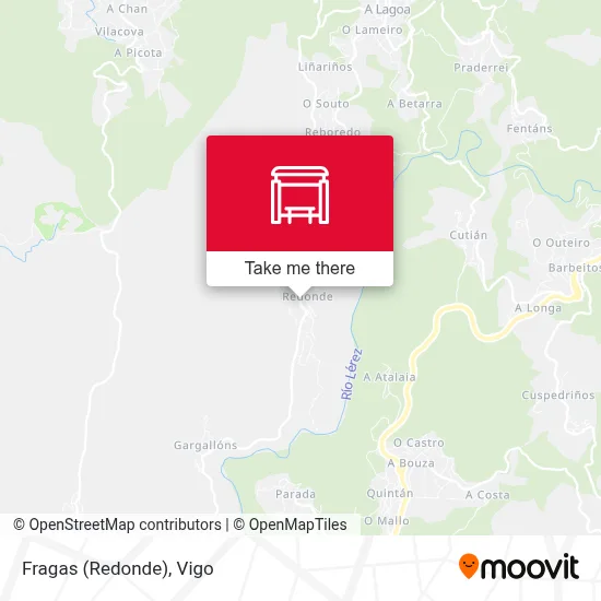Fragas (Redonde) map