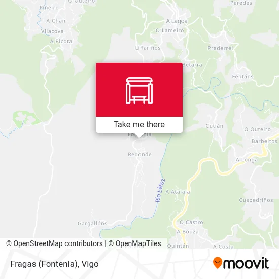 Fragas (Fontenla) map