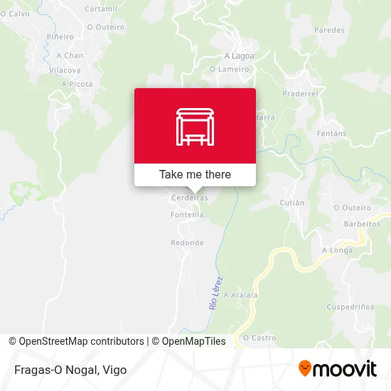 Fragas-O Nogal map