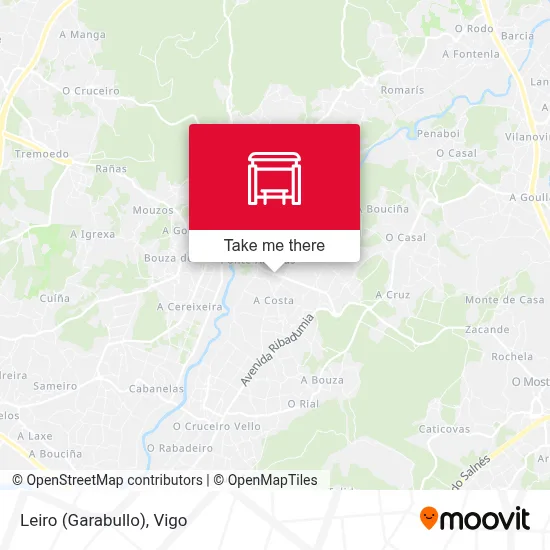 Leiro (Garabullo) map