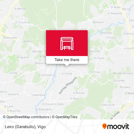 Leiro (Garabullo) map