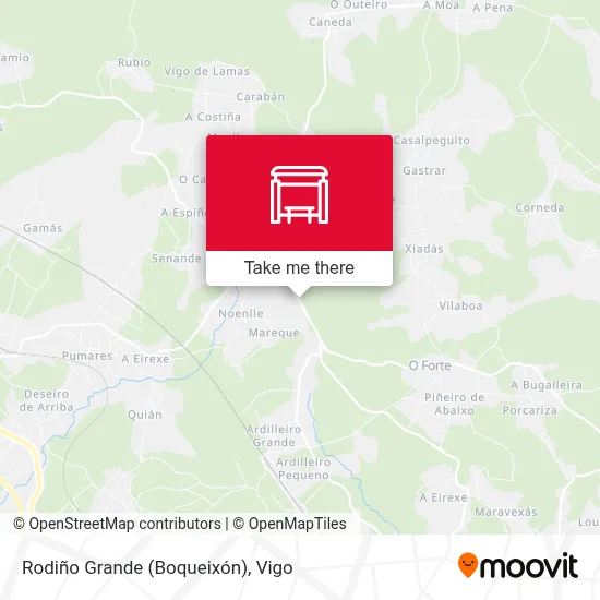 Rodiño Grande (Boqueixón) map