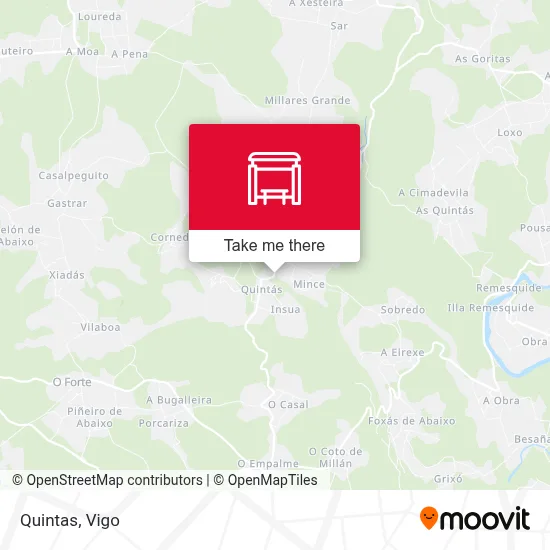 Quintas map
