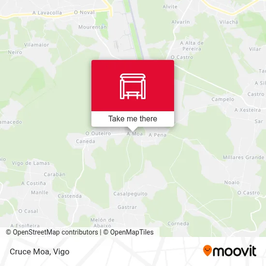 Cruce Moa map