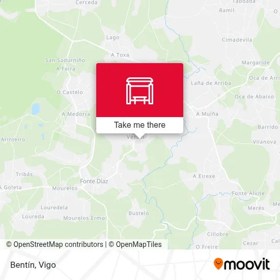 Bentín map