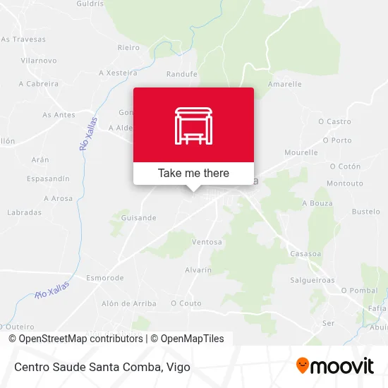 Centro Saude Santa Comba map