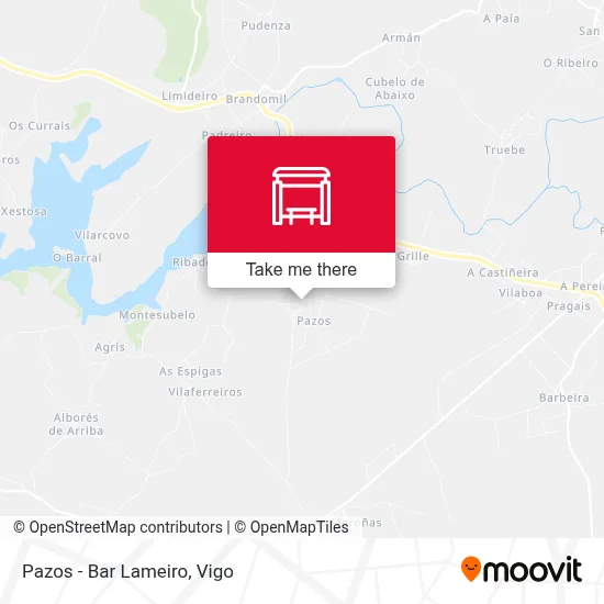 Pazos - Bar Lameiro map