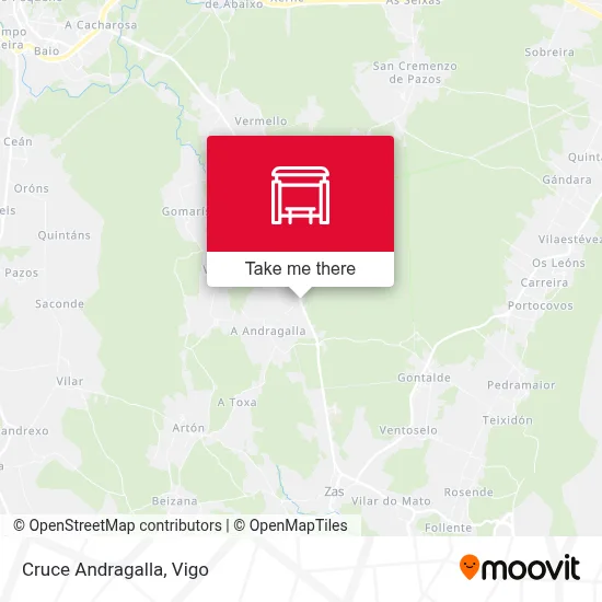 Cruce Andragalla map