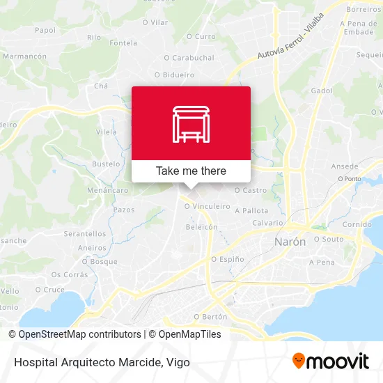 Hospital Arquitecto Marcide map