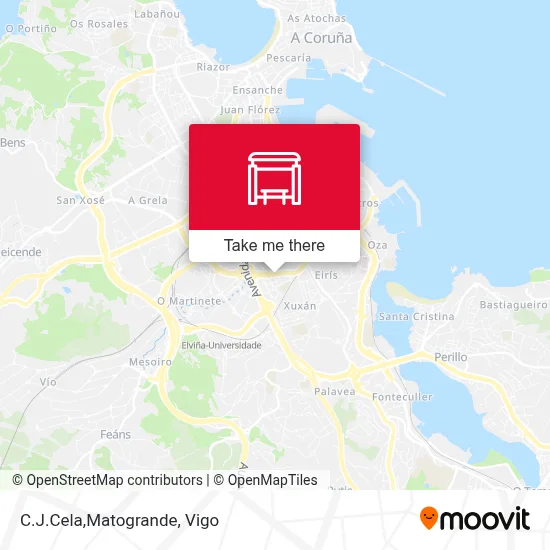 C.J.Cela,Matogrande map