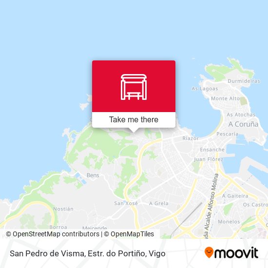 San Pedro de Visma, Estr. do Portiño map