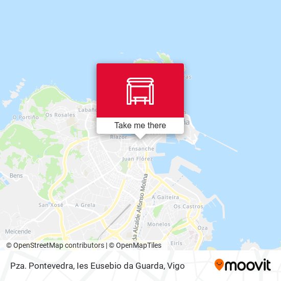 Pza. Pontevedra, Ies Eusebio da Guarda map