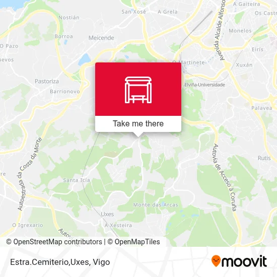 Estra.Cemiterio,Uxes map