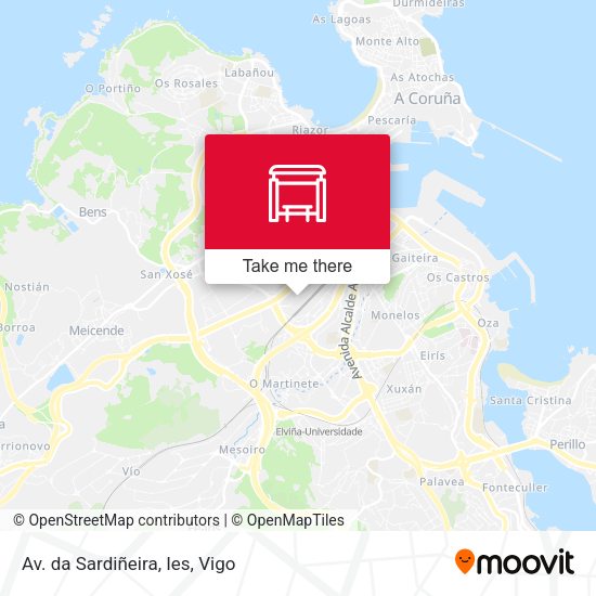 Av. da Sardiñeira, Ies map
