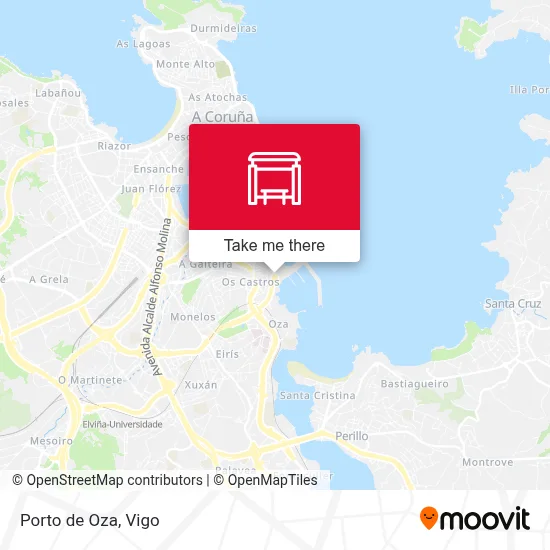 Porto de Oza map