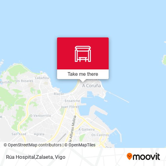 Rúa Hospital,Zalaeta map
