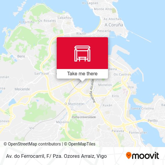 Av. do Ferrocarril, F/ Pza. Ozores Arraiz map
