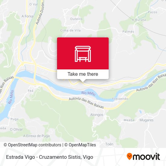 Estrada Vigo - Cruzamento Sistis map