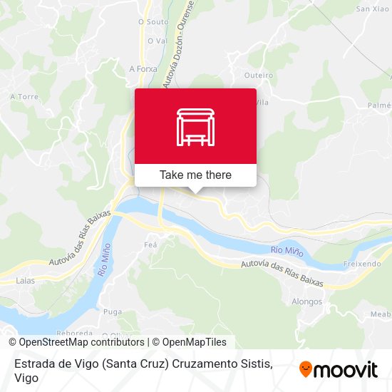 Estrada de Vigo (Santa Cruz) Cruzamento Sistis map