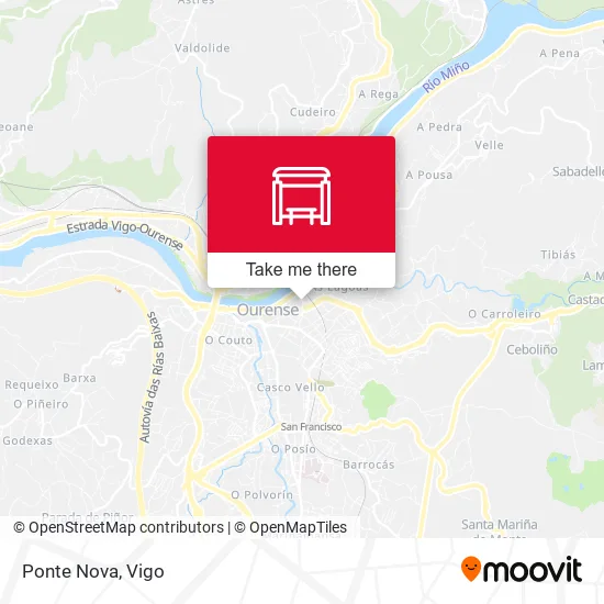 Ponte Nova map