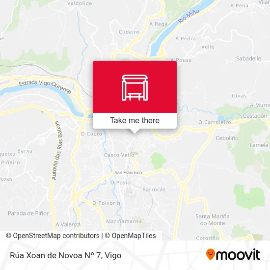 Rúa Xoan de Novoa Nº 7 map
