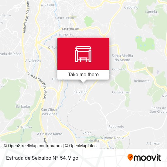 Estrada de Seixalbo Nº 54 map