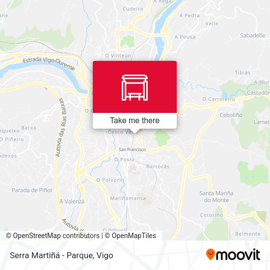 Serra Martiñá - Parque map