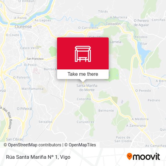 Rúa Santa Mariña Nº 1 map