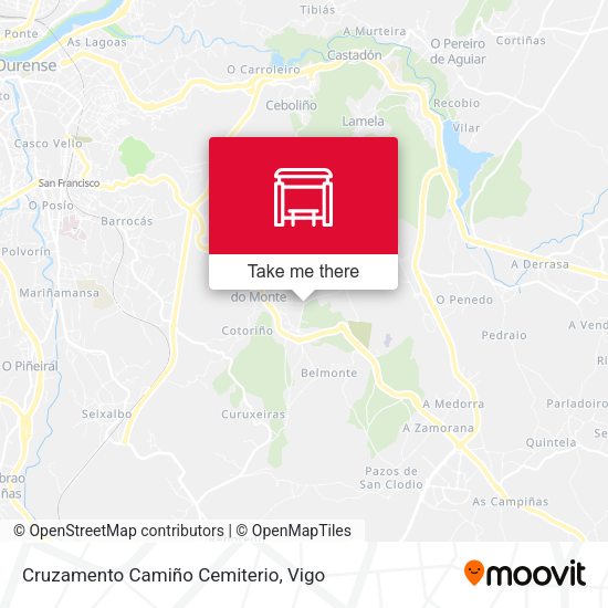 Cruzamento Camiño Cemiterio map