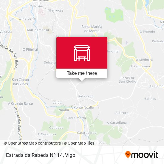 Estrada da Rabeda Nº 14 map