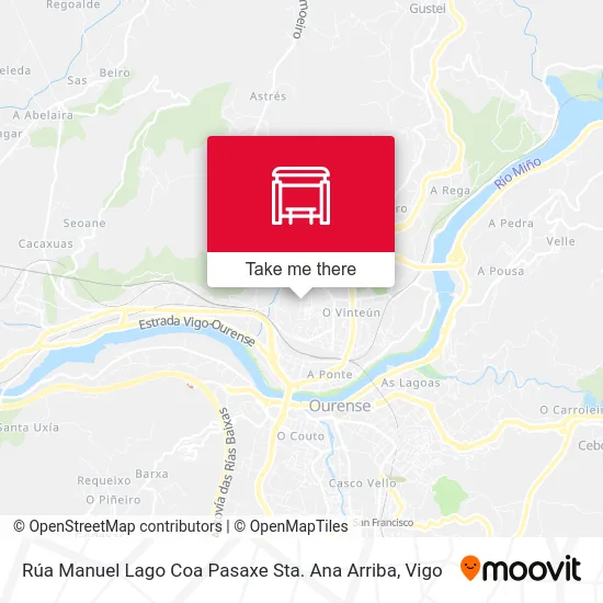 Rúa Manuel Lago Coa Pasaxe Sta. Ana Arriba map
