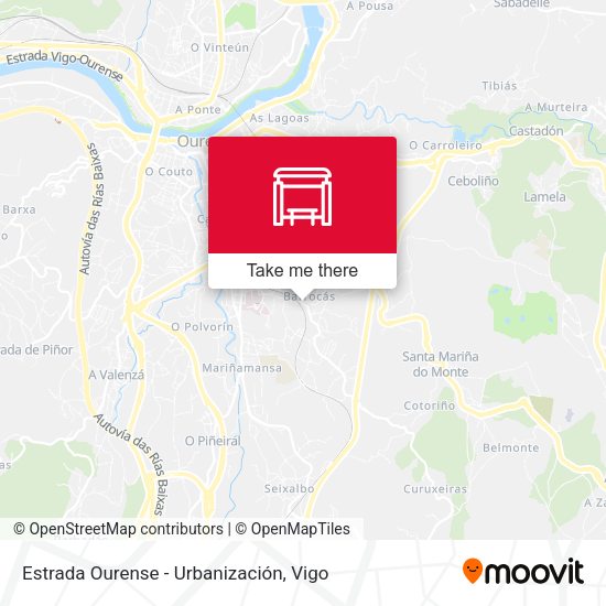 Estrada Ourense - Urbanización map