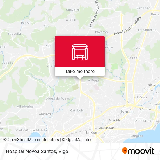 Hospital Novoa Santos map